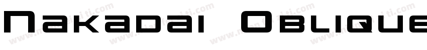 Nakadai Oblique字体转换